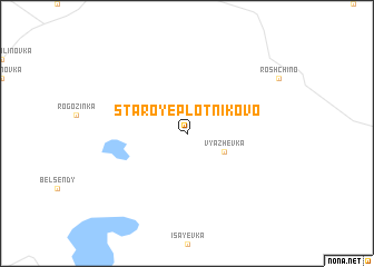 map of Staroye Plotnikovo