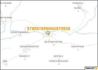 map of Staroye Pokhvistnevo
