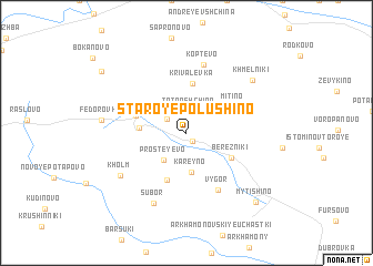 map of Staroye Polushino