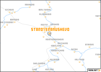 map of Staroye Ramushëvo
