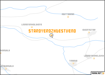 map of Staroye Rozhdestveno