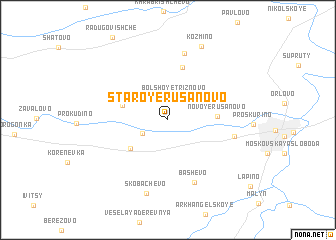 map of Staroye Rusanovo