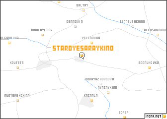 map of Staroye Saraykino