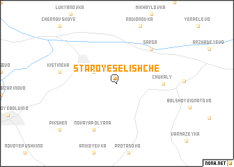map of Staroye Selishche