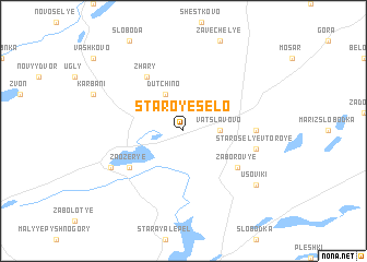map of Staroye Selo