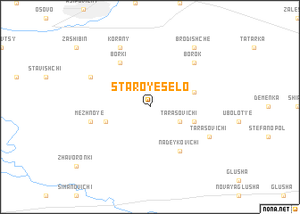 map of Staroye Selo