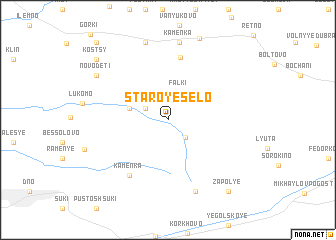 map of Staroye Selo