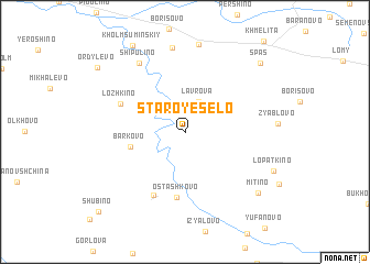 map of Staroye Selo
