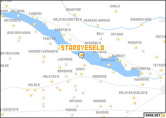 map of Staroye Selo