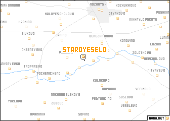 map of Staroye Selo