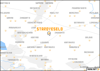 map of Staroye Selo