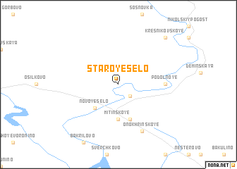 map of Staroye Selo