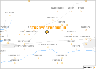 map of Staroye Semënkovo