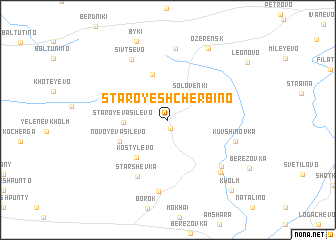 map of Staroye Shcherbino