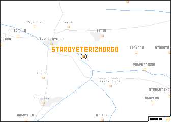 map of Staroye Terizmorgo
