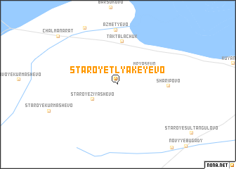 map of Staroye Tlyakeyevo