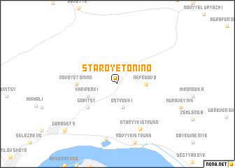 map of Staroye Tonino