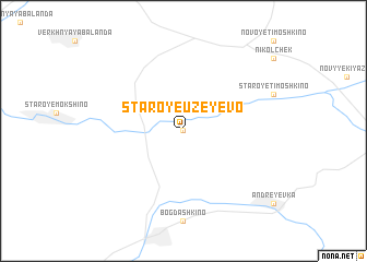 map of Staroye Uzeyevo