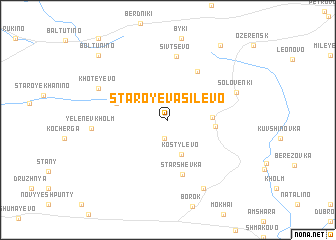 map of Staroye Vasilëvo