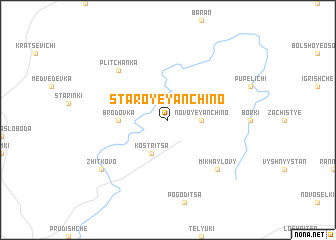 map of Staroye Yanchino