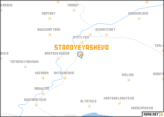 map of Staroye Yashevo