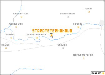 map of Staroye Yermakovo