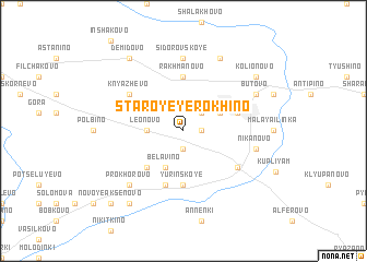 map of Staroye Yerokhino