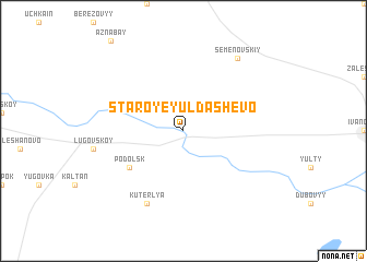map of Staroye Yuldashevo