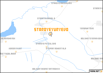 map of Staroye Yur\