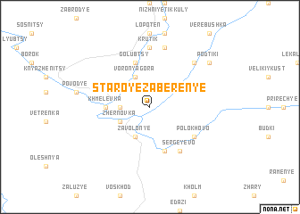 map of Staroye Zaberen\