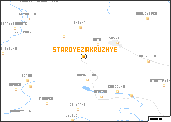 map of Staroye Zakruzhʼye