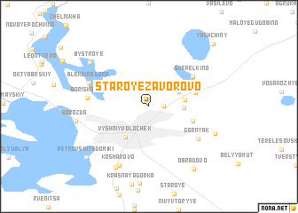 map of Staroye Zavorovo