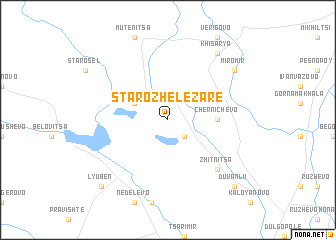 map of Staro Zhelezare