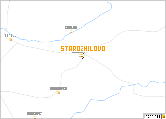 map of Starozhilovo