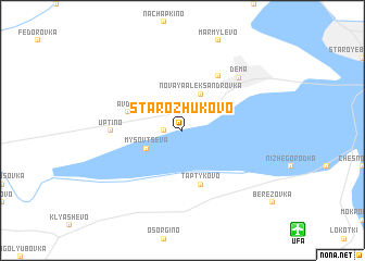 map of Starozhukovo