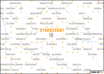 map of Staroźreby