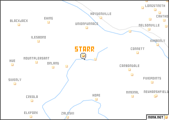 map of Starr
