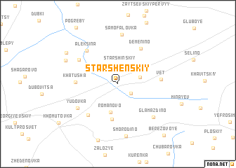 map of Starshenskiy