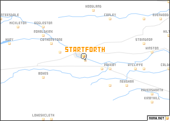 map of Startforth