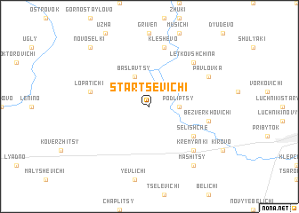 map of Startsevichi