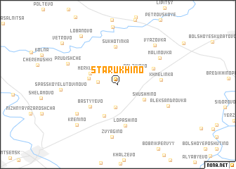 map of Starukhino