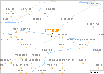 map of Starup