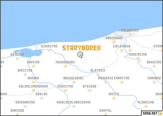 map of Stary Borek