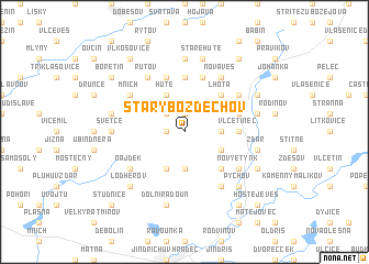 map of Starý Bozděchov