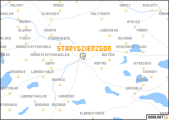 map of Stary Dzierzgoń