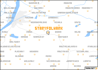 map of Stary Folwark