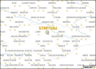 map of Stary Gaj