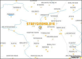 map of Starygino Maloye