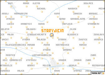 map of Starý Jičín