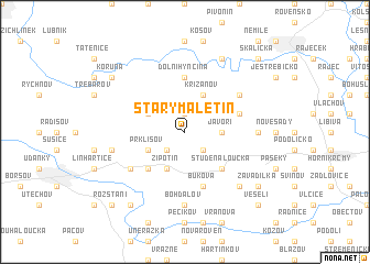 map of Starý Maletín